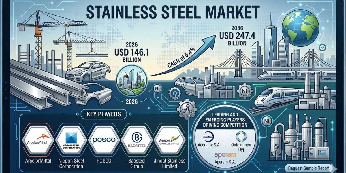 Stainless Steel Market to Reach USD 247.4B by 2036 Driven by Infrastructure Growth